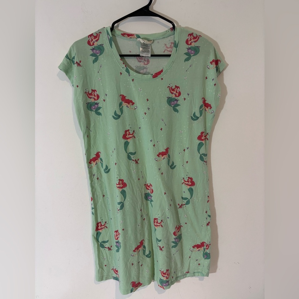 Disney Off To Sleep We Go by Nite Nite Short Sleeve Ariel Little Mermaid Shirt